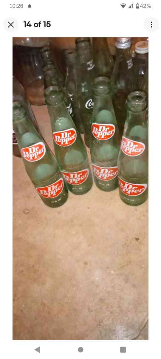 Vintage Glass Soda Bottles - Pineville, Louisiana - FleaMarketBay