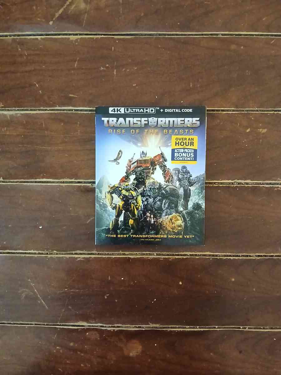 Transformers Rise Of The Beast 4K Ultra HD Blu Ray - North Hollywood, California
