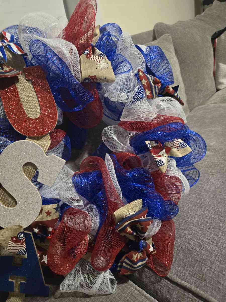 4th of julydoor wreath USA - South Bend, Indiana - FleaMarketBay