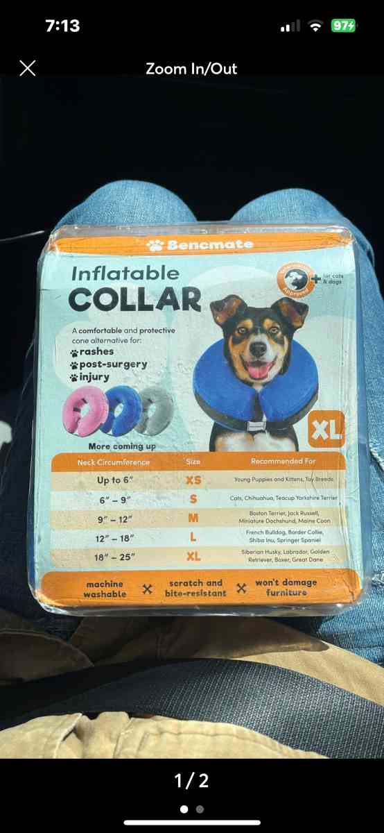 Inflatable Dog Collar