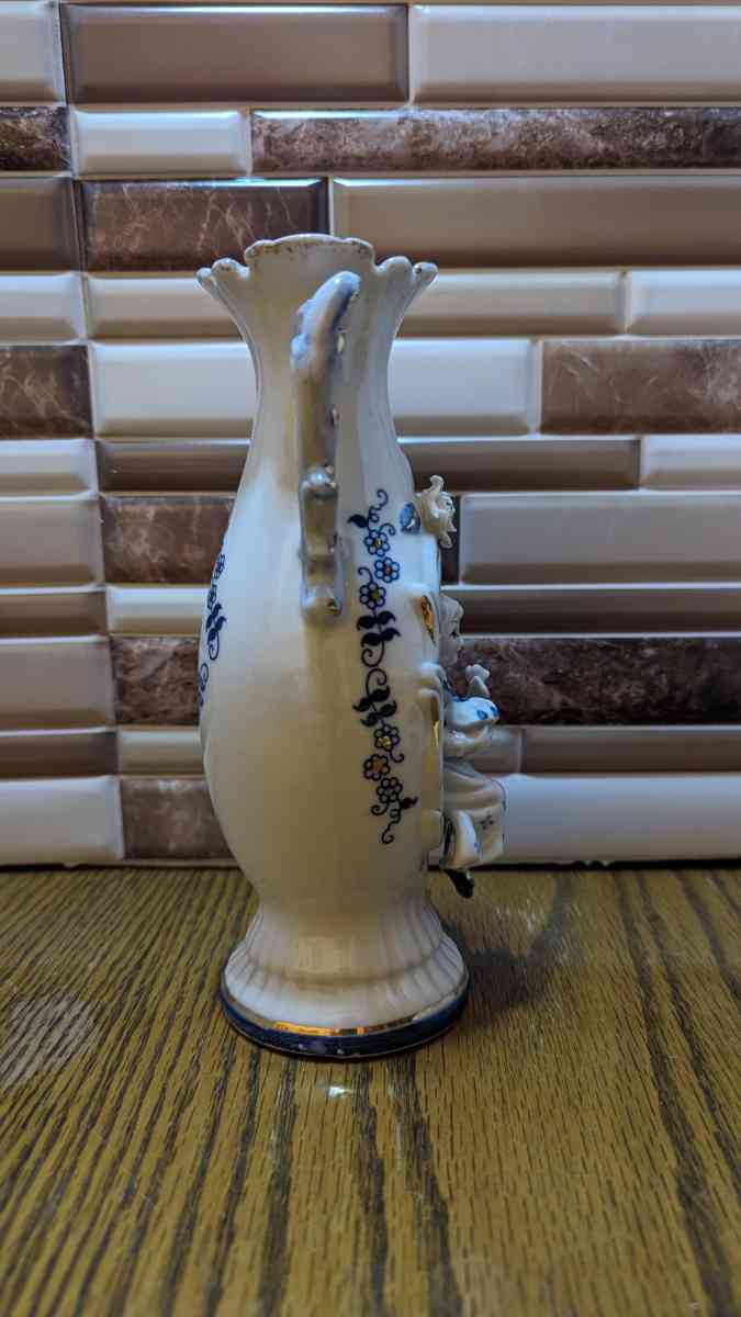 Vintage Victorian  Vase With A 3D Woman Inset Holding Flower - Phoenix, Arizona - FleaMarketBay