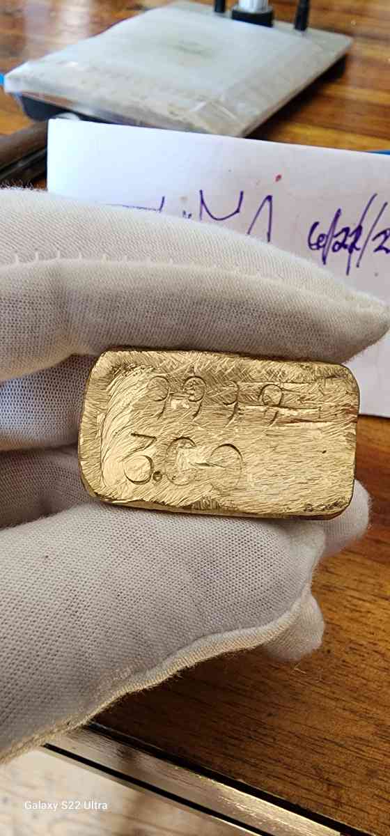 pure 3oz gold bar sigmaxrayed Verified - Vineland, New Jersey - FleaMarketBay