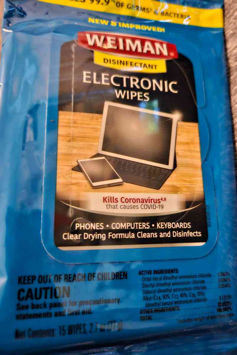 Weiman Disinfectant Electronic Wipes - Dublin, Ohio