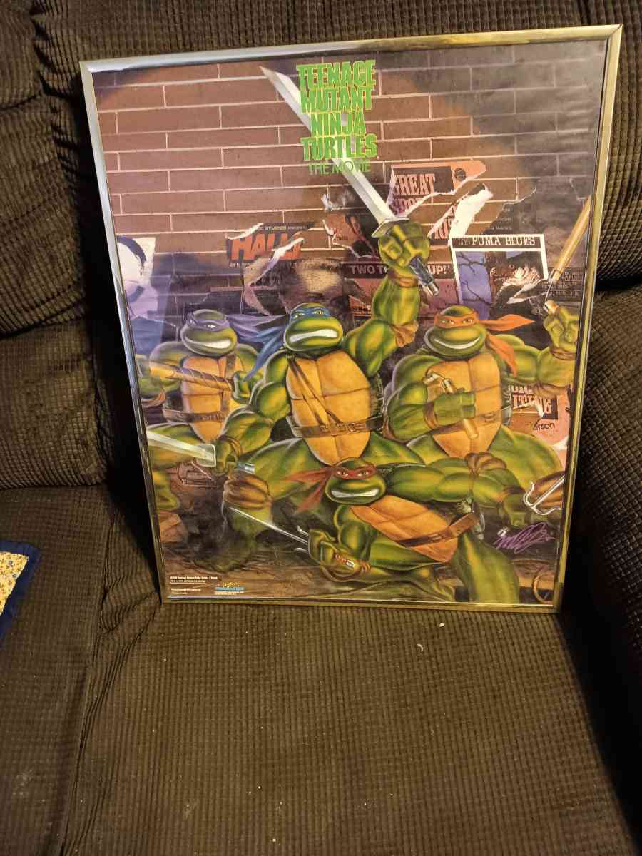 vintage Teenage mutant ninja turtles movie poster - York, Pennsylvania - FleaMarketBay