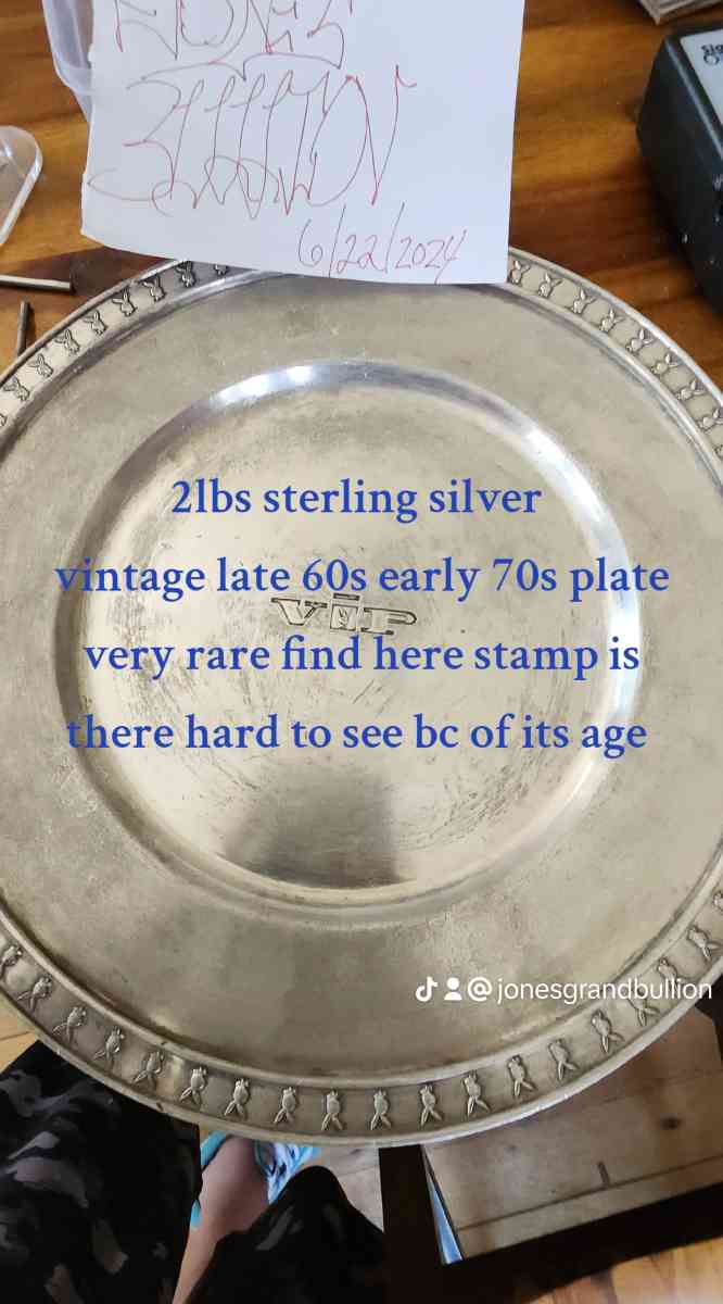 2lbs sterling silver late 60s early 70s playboy  plate - Woodstown, New Jersey - FleaMarketBay