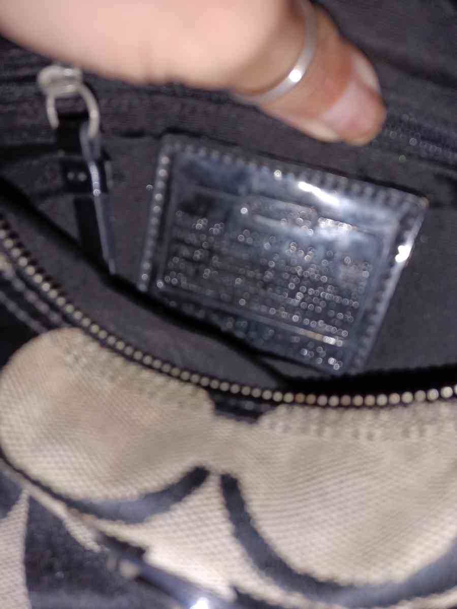 Coach beige and black canvas with leather trim - Friday Harbor, Washington - FleaMarketBay