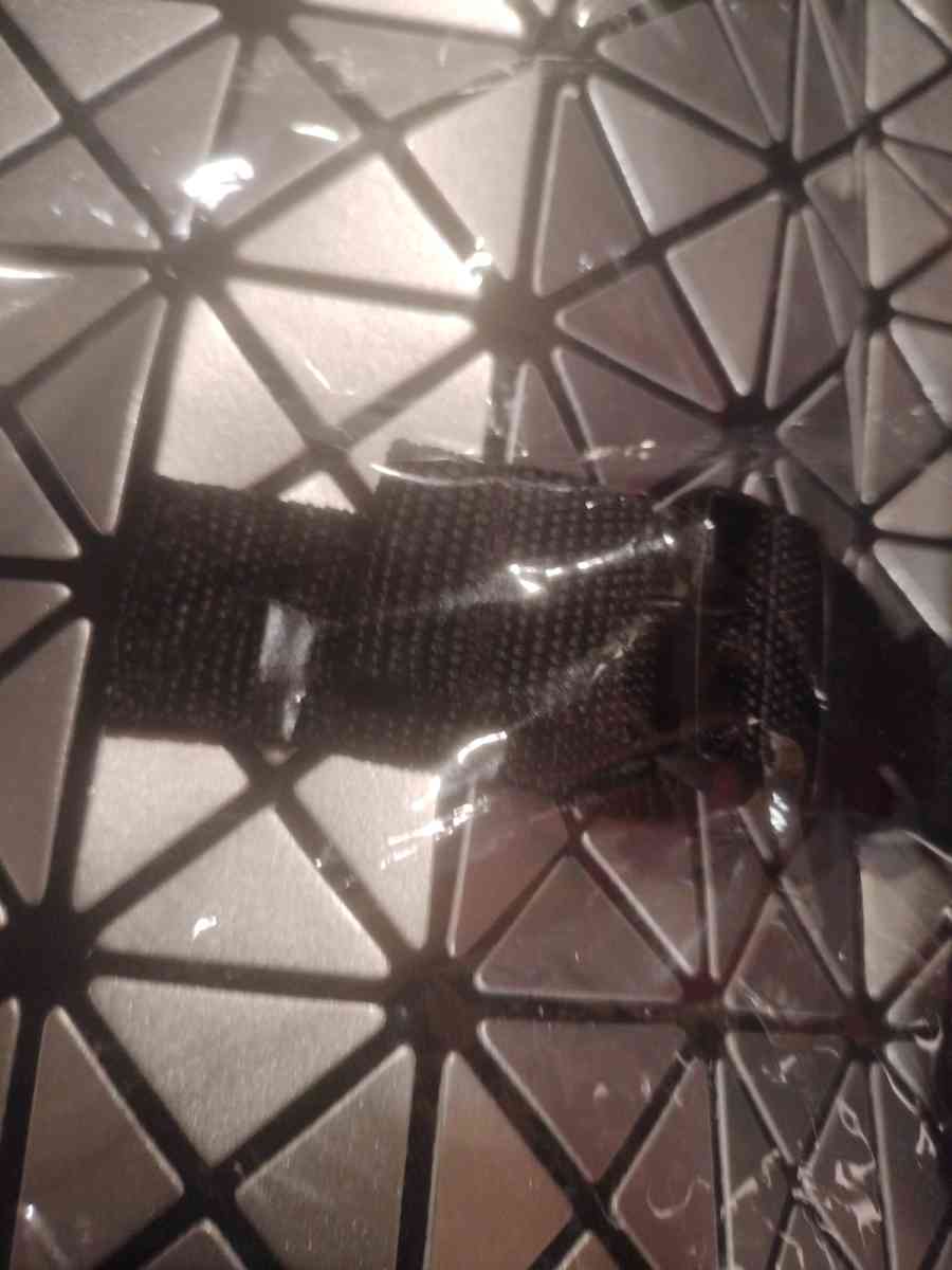 Metallic Studded Geometric Designer Backpack Bag Durable Gla - Farmingdale, New York - FleaMarketBay