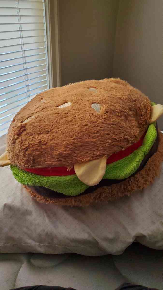 Big Burger Pillow - Joliet, Illinois - FleaMarketBay
