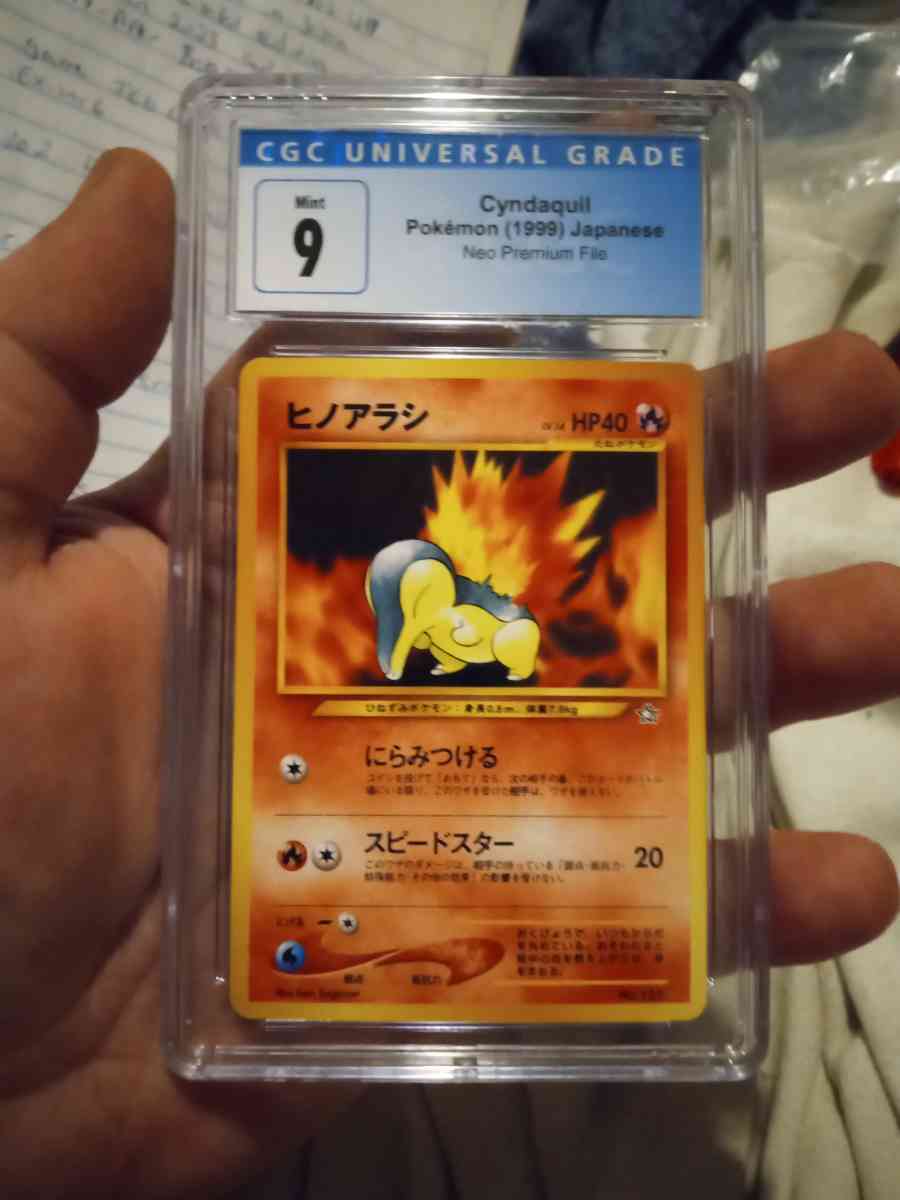Vintage rare 1999 Japanese CYNDAQUIL CGC SLAB - Durham, North Carolina - FleaMarketBay