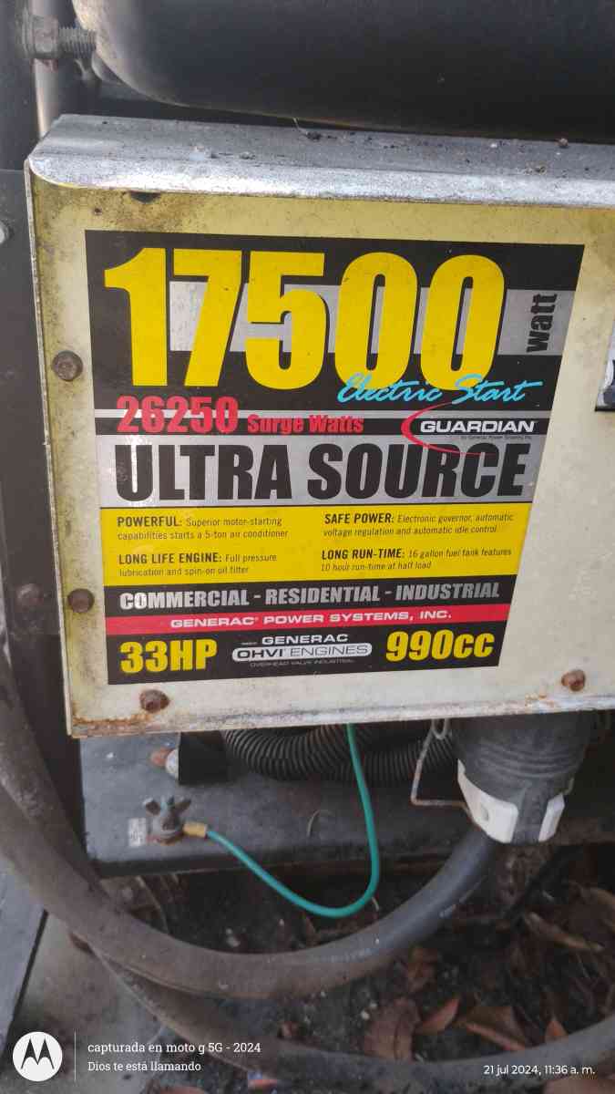 17500 w 33 caballos de fuerza