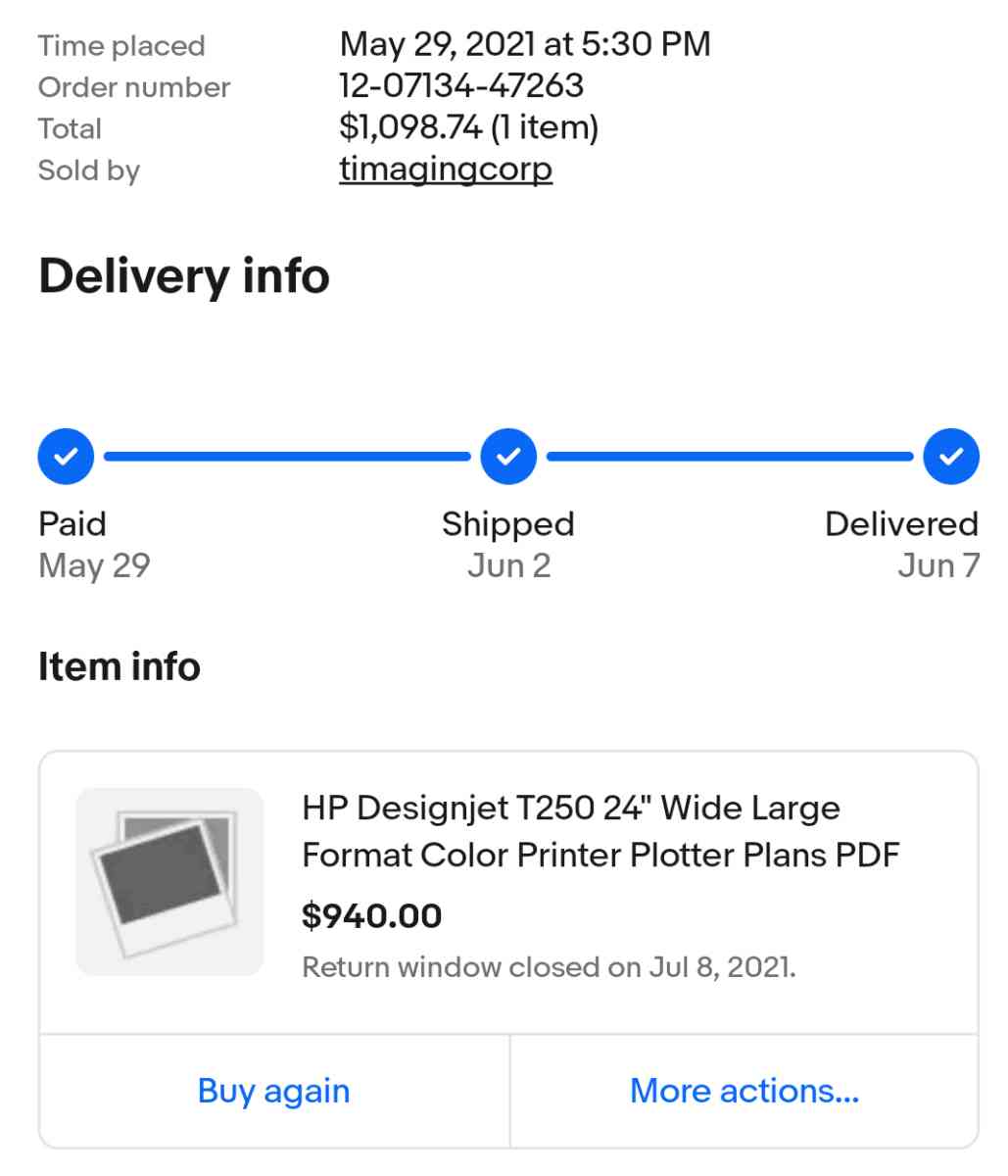 HP designjet T250 - El Paso, Texas - FleaMarketBay