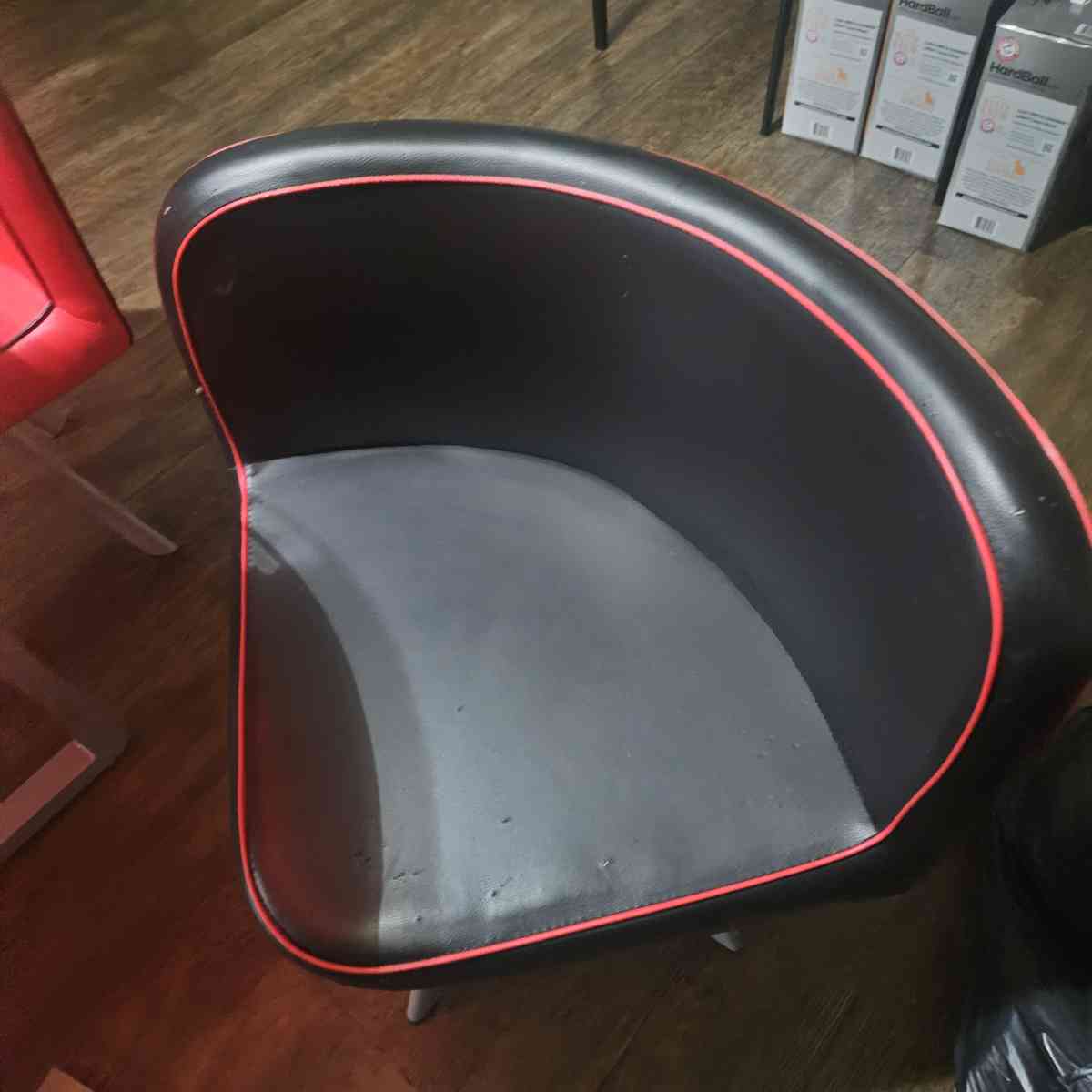 Red and Black Table with 4 matching chairs - Carrollton, Georgia - FleaMarketBay