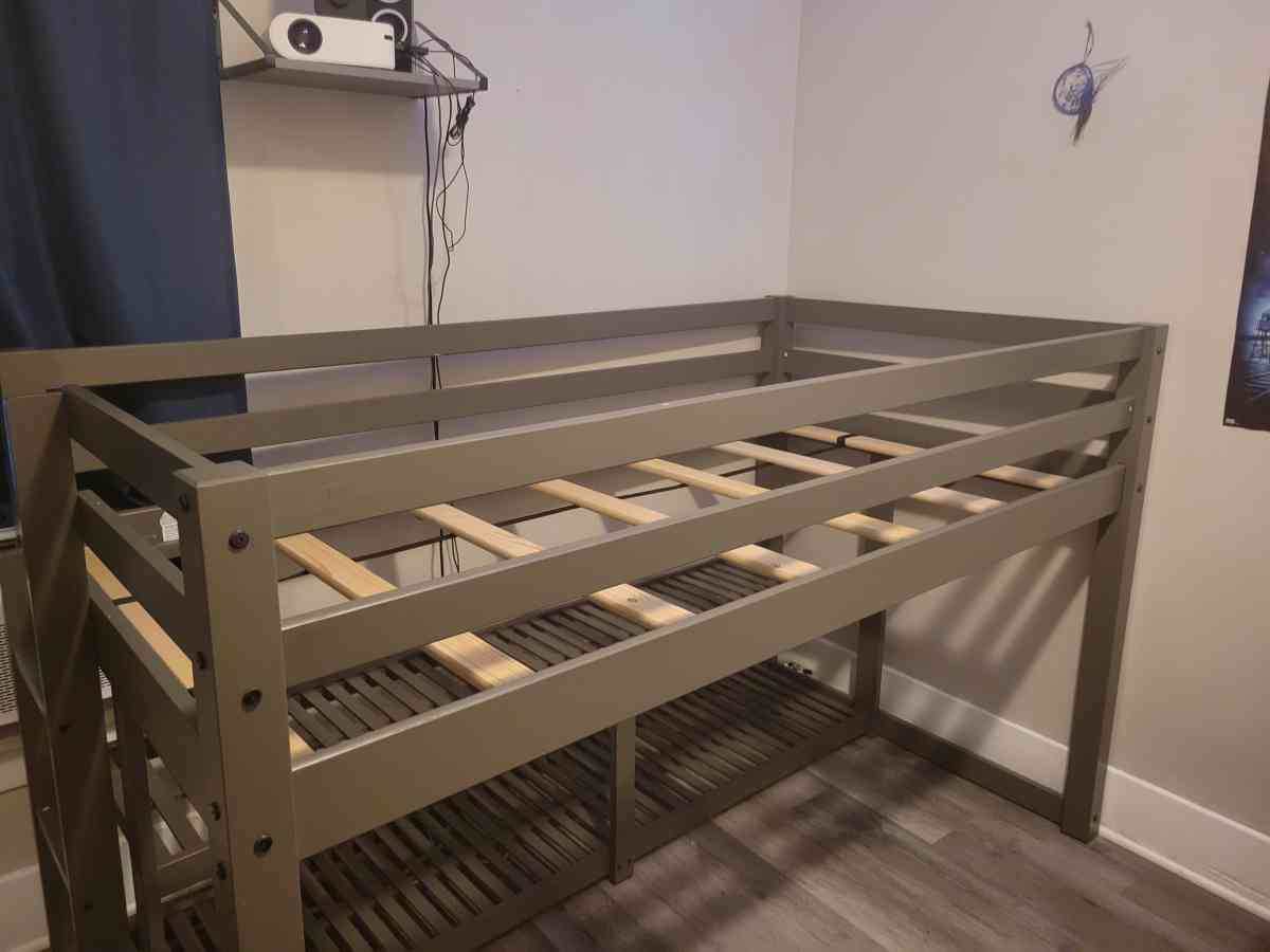 Twin loft bed frame