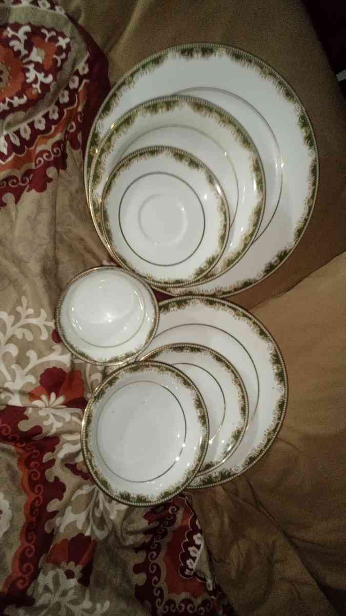 noritake china dishes with ailer plated spoons and forks - Kaplan, Louisiana - FleaMarketBay