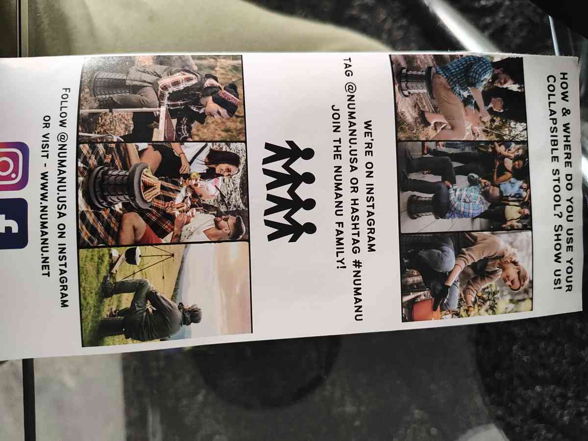 Numanu Collapsible Stool Pickup by buyer or delivery to an a - Fort Lauderdale, Florida - FleaMarketBay