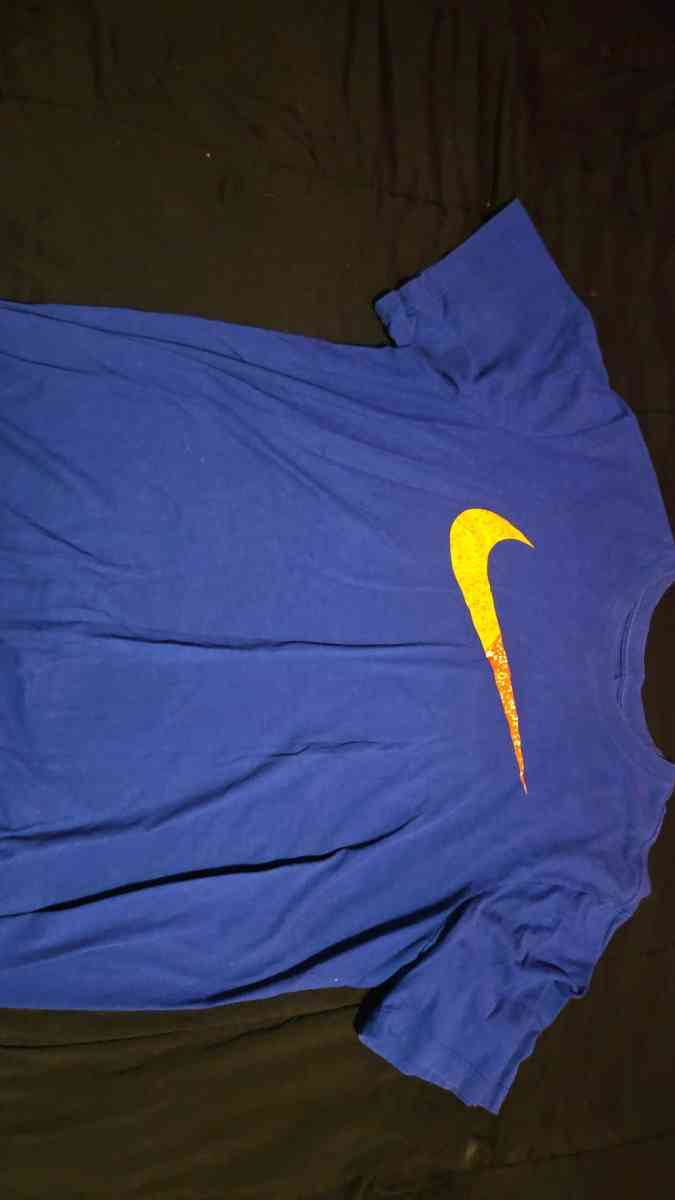 Nike Blue and Orange Mens Shirt - Somerdale, New Jersey