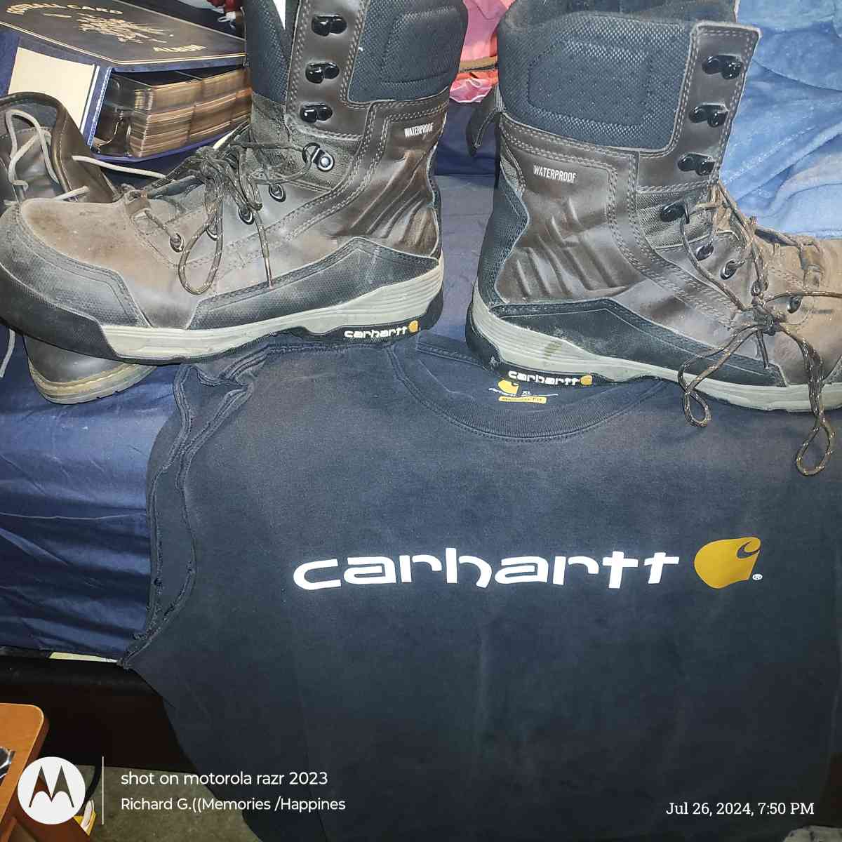 Carhartt insulated waterproofr boots size 11 half and 12