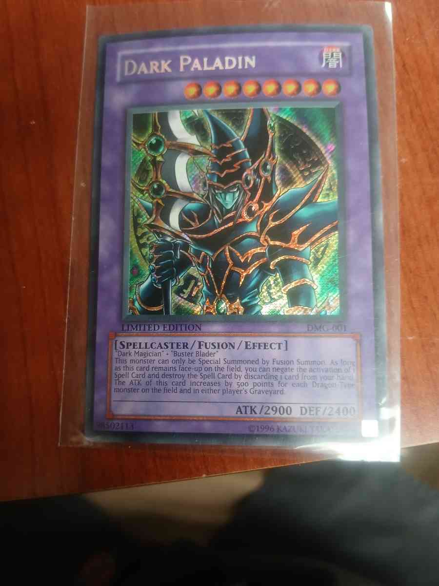 yugiuh Dark Paladin 1996 dmg 001 - Kenai, Alaska - FleaMarketBay