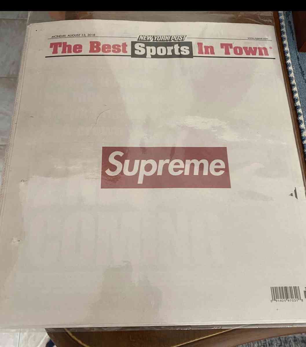 Limited edition supreme Newspaper - Middle Village, New York - FleaMarketBay