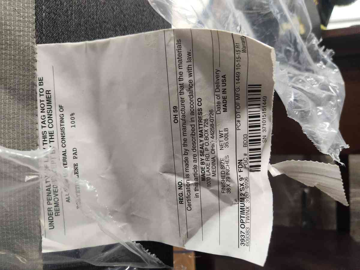 Sealy Optimum Inspiration Gold PLUSH King Mattress AND Match - Kenner, Louisiana - FleaMarketBay