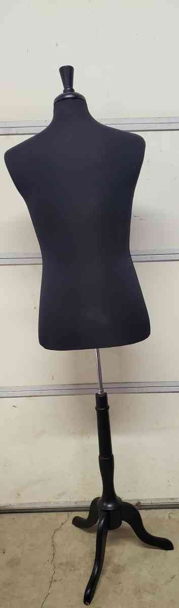Mens Black Mannequin  Suit Form W Neck Block  RRR Apparel - Rock Island, Tennessee - FleaMarketBay