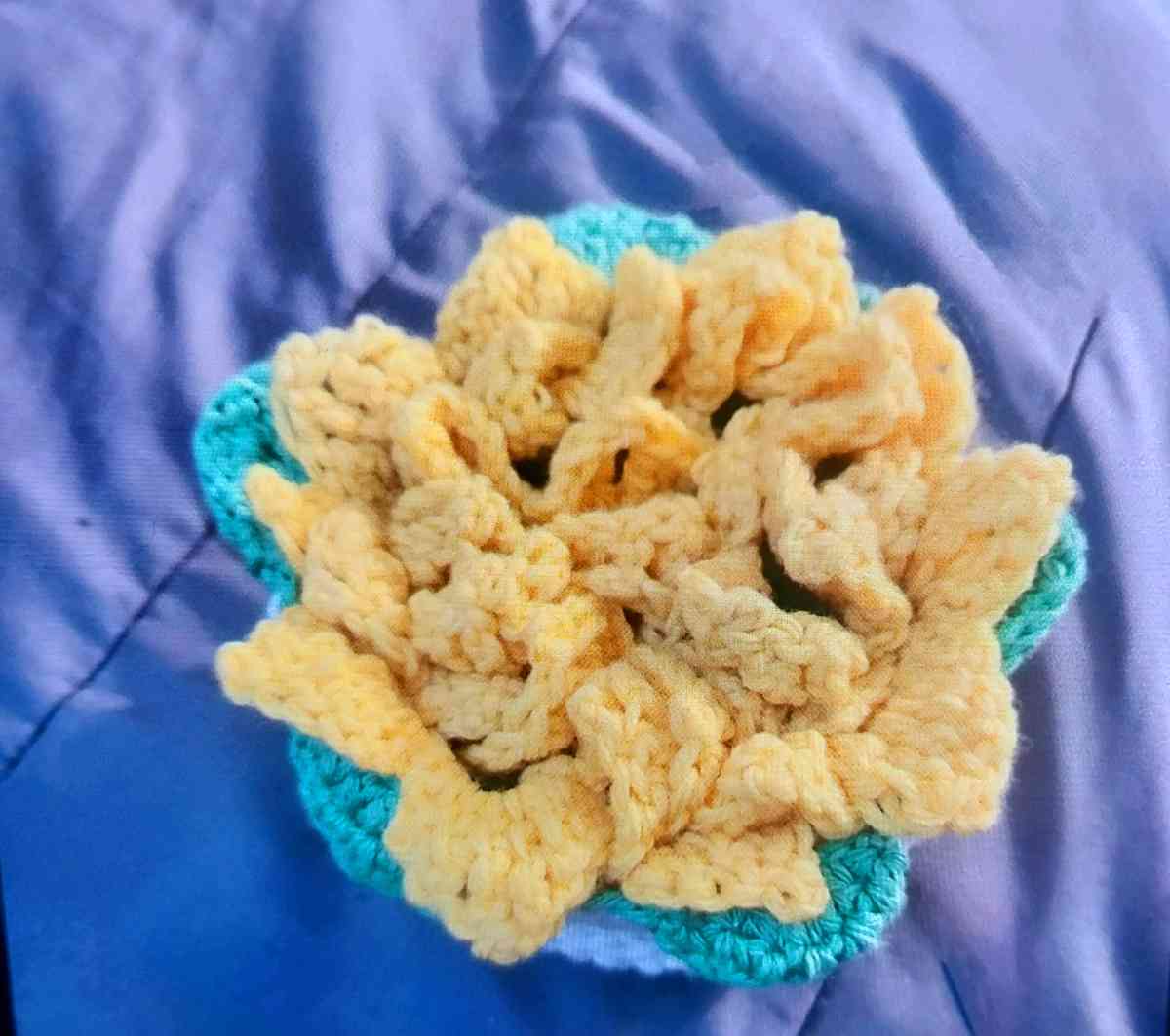 Sunflower Crochet Coasters - Amityville, New York - FleaMarketBay