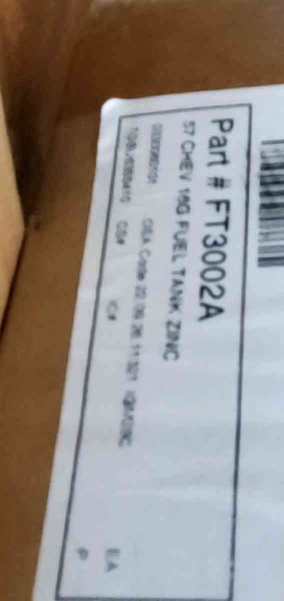 57 Xhevy 15g fuel tank