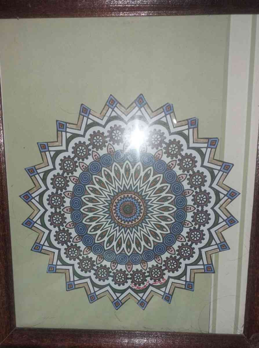 framed artwork I created signed and dated - West Greene, Alabama - FleaMarketBay