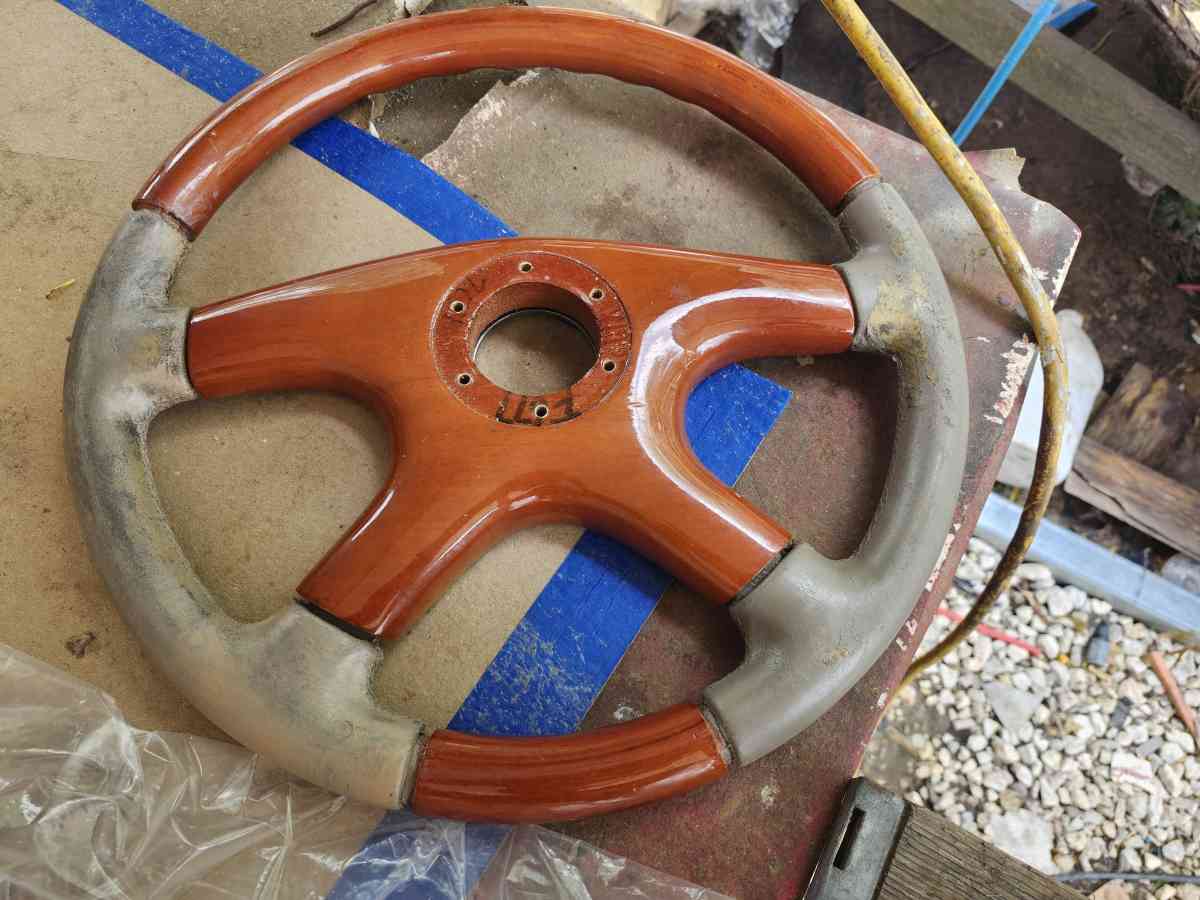 Woodgrain Steering Wheel - Houston, Texas