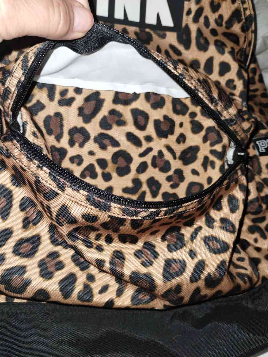 Pink by Victoria Secret leopard print campus backpack - Kansas City, Missouri - FleaMarketBay
