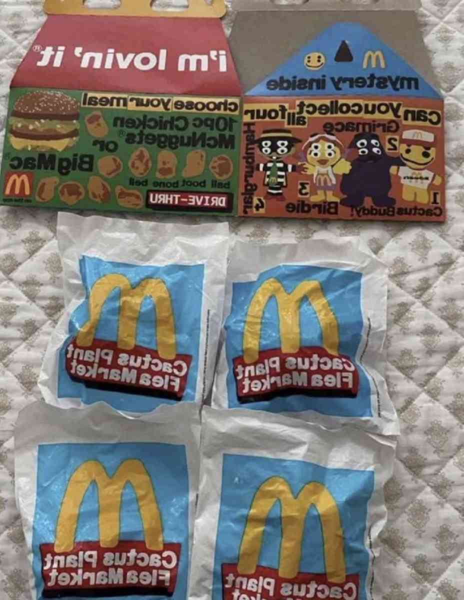 McDonalds Cactus Plant Happy meal toys - New City, New York - FleaMarketBay