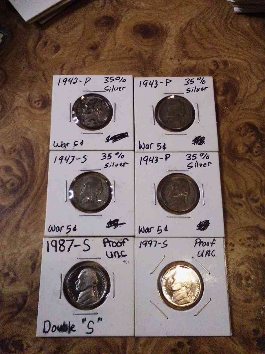 Silver coins an Bank notes - Newark, California - FleaMarketBay