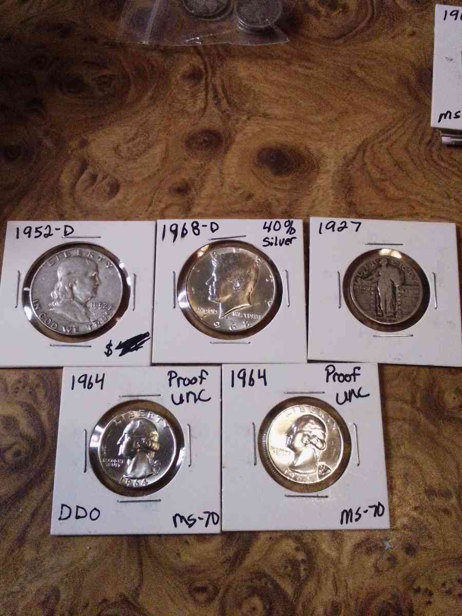 Silver coins an Bank notes - Newark, California - FleaMarketBay