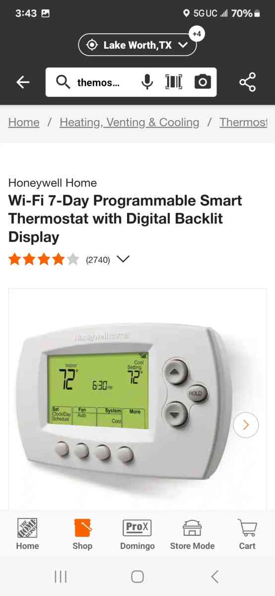 Honeywell Thermostat - Fort Worth, Texas - FleaMarketBay