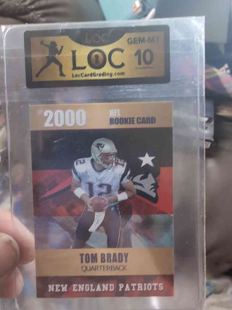 Tom Brady RC card - Clinton, Maine
