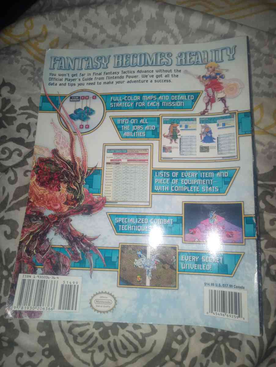 Final Fantasy Tactics Advance guide Book - Jasper, Missouri - FleaMarketBay