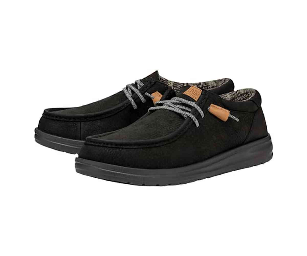 Hey Dudes Wally Grip Craft Leather Mens Size 9 in black NWT - Lakeland, Florida - FleaMarketBay