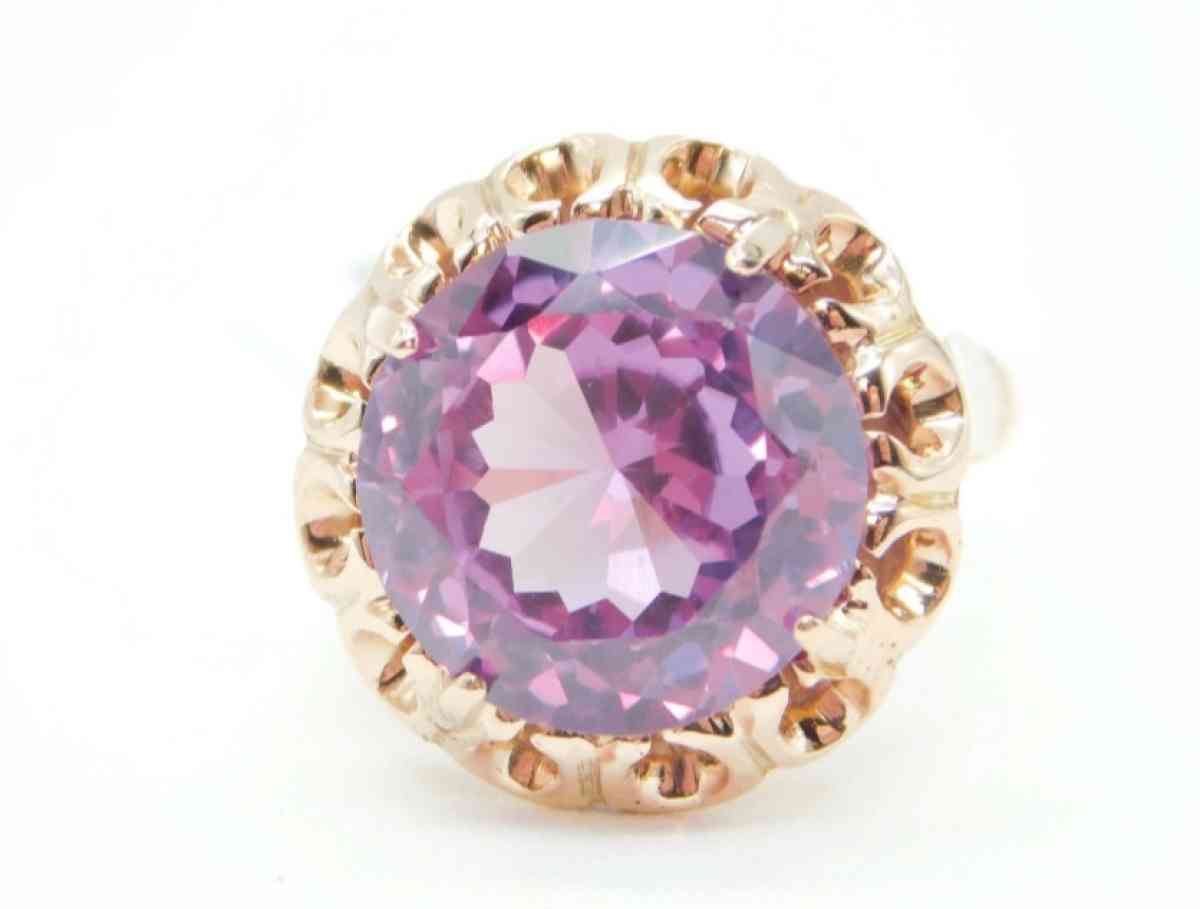 14k gold  yellow natural Amethyst - Antioch, Tennessee - FleaMarketBay