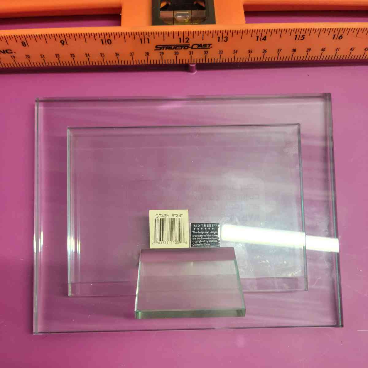 6x4 Modern Heavy Glass Sixtress Freestanding Tabletop Pictur - Kenner, Louisiana - FleaMarketBay