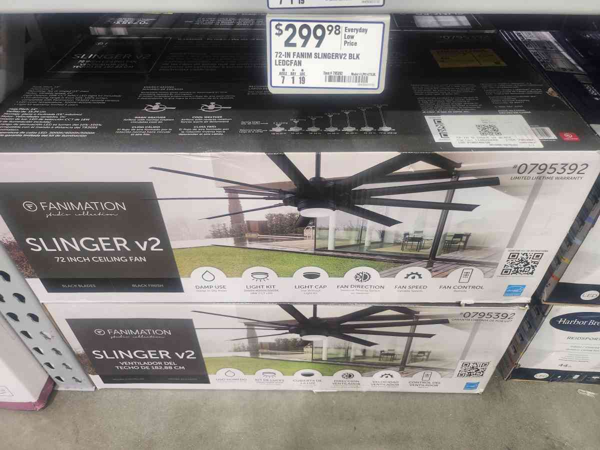 72 Inch Fanimation Slinger v2 Ceiling Fan BRAND NEW - Homosassa, Florida - FleaMarketBay