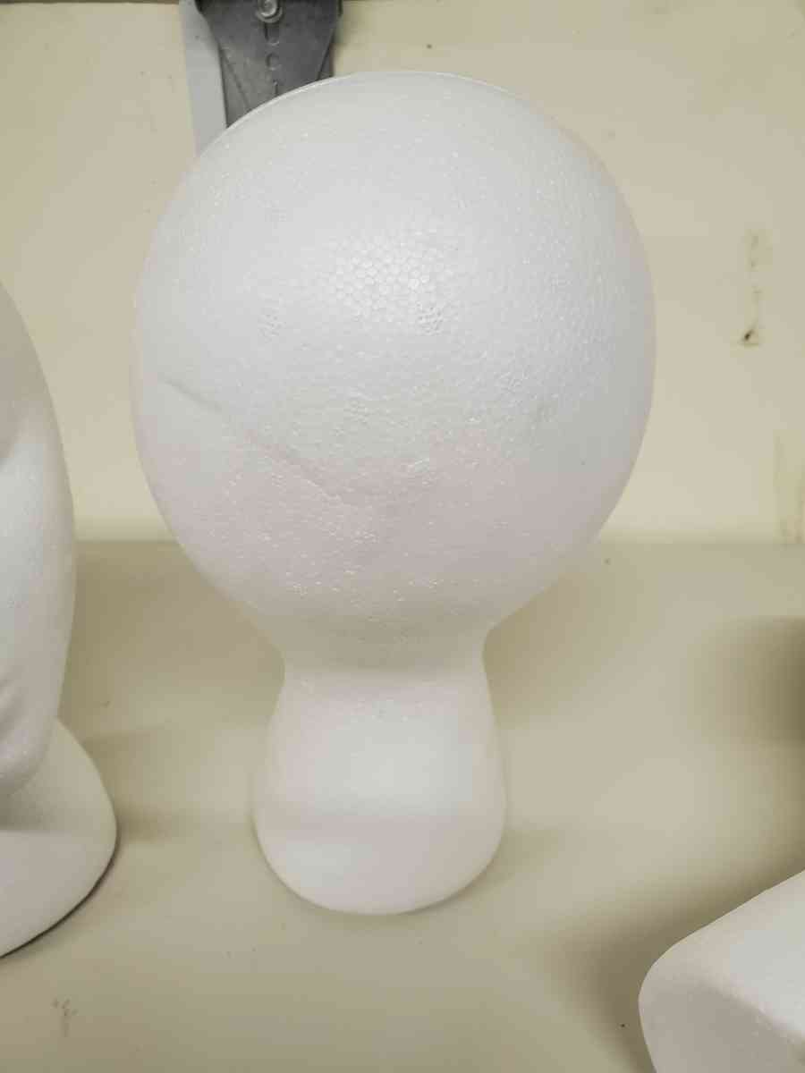 Mannequin Heads  3 Pack  Styrofoam Boutique RRR Apparel - Rock Island, Tennessee - FleaMarketBay