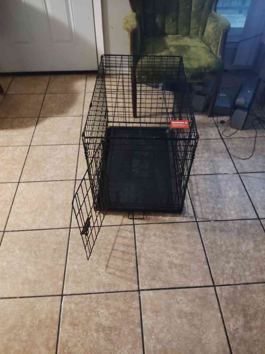 a black puppy cage for baby dogs - Dallas, Texas - FleaMarketBay
