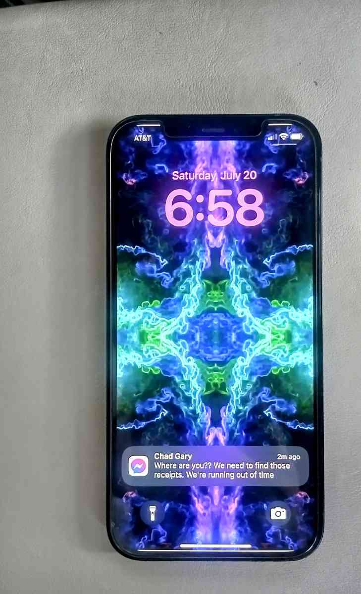 Black iPhone 12 With Black OtterBox Case - Lafayette, Louisiana - FleaMarketBay