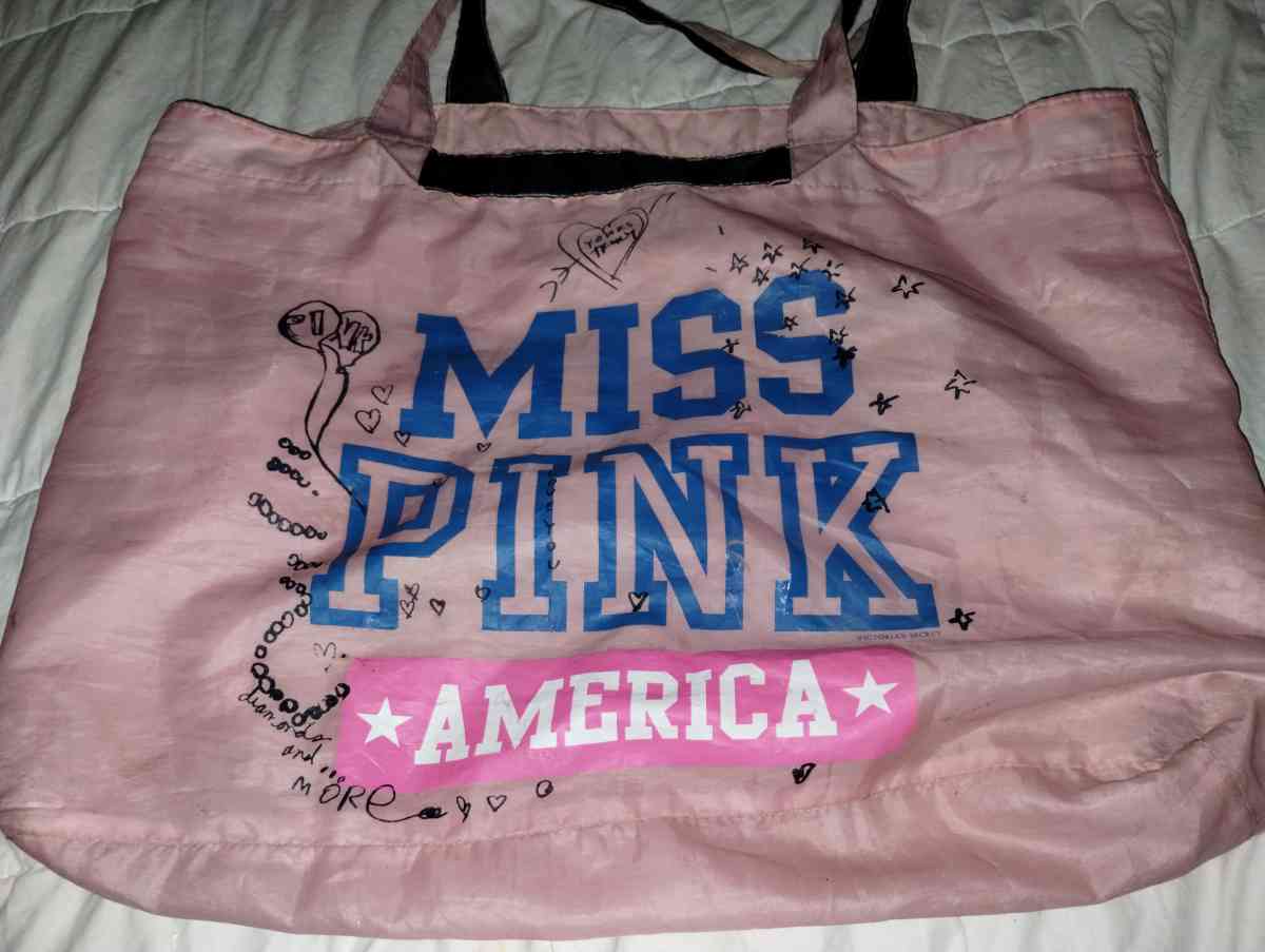 Pink Miss America tote - Kansas City, Missouri - FleaMarketBay