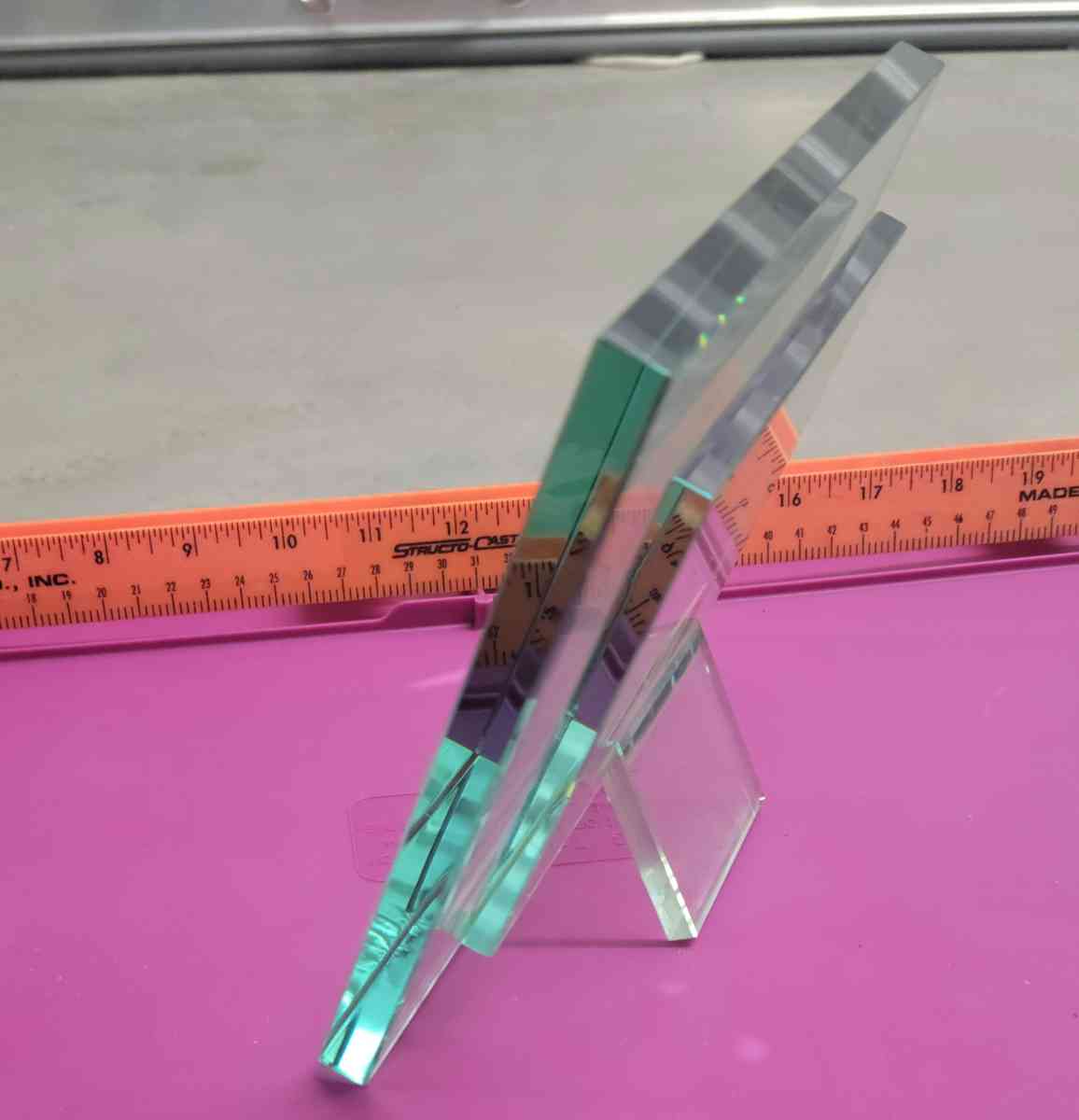 6x4 Modern Heavy Glass Sixtress Freestanding Tabletop Pictur - Kenner, Louisiana - FleaMarketBay