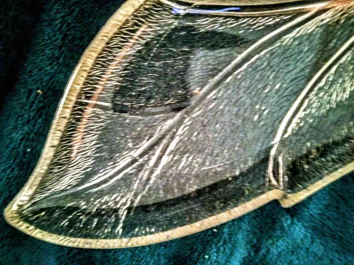 vintage pressed glass 1g2 in tobacco leaf art sculpture bowl - Altamonte Springs, Florida