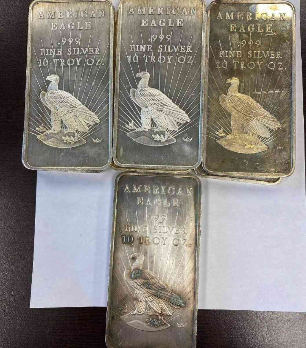 world wide mint American eagle vintage 10oz bars - Glassboro, New Jersey