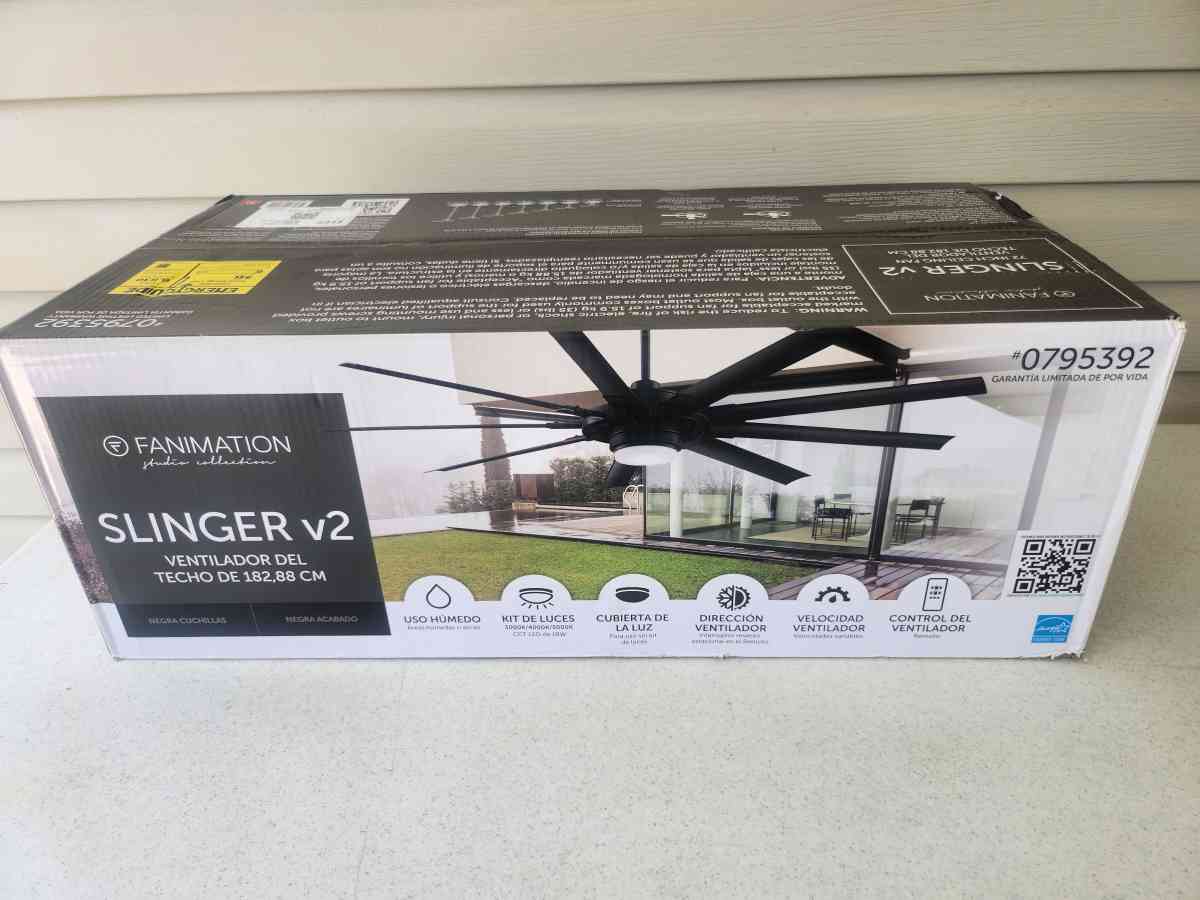 72 Inch Fanimation Slinger v2 Ceiling Fan BRAND NEW - Homosassa, Florida - FleaMarketBay