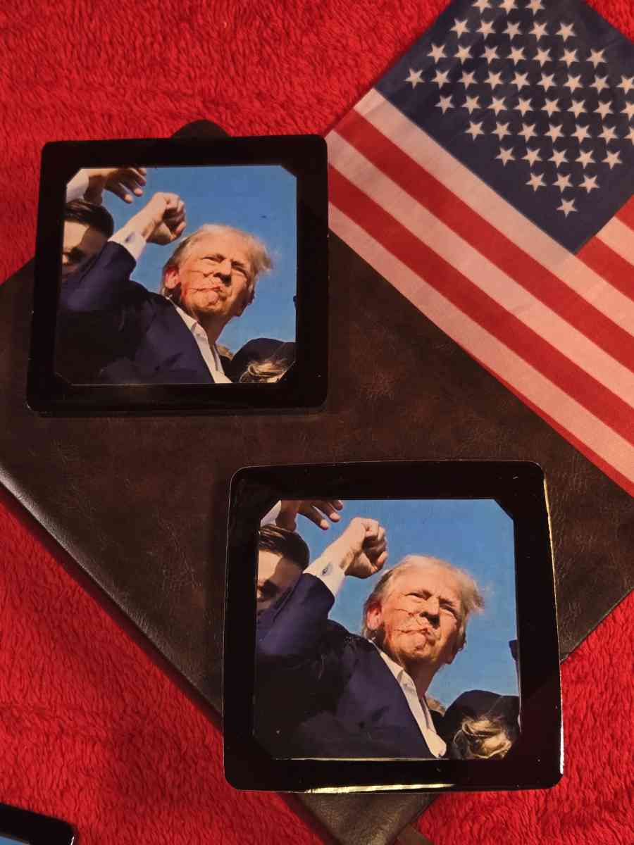 Pro Trump coasters - Alicia, Arkansas