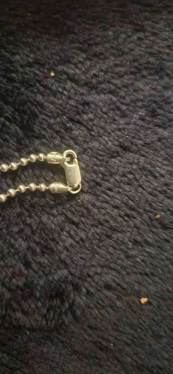 Sterling silver necklace and cross pendant - Denver, Colorado - FleaMarketBay